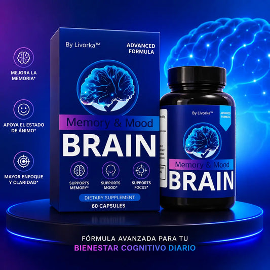 Memory Mood Brain 60 Cápsulas — Apoya Concentración, Claridad y Energía Mental Sostenida