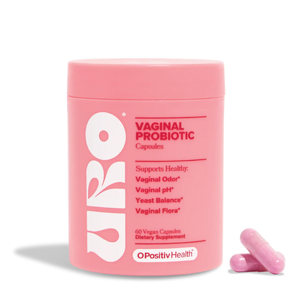 URO Probióticos Vaginales 60 Cápsulas — Apoya Equilibrio pH y Flora Íntima Natural (1 Mes)
