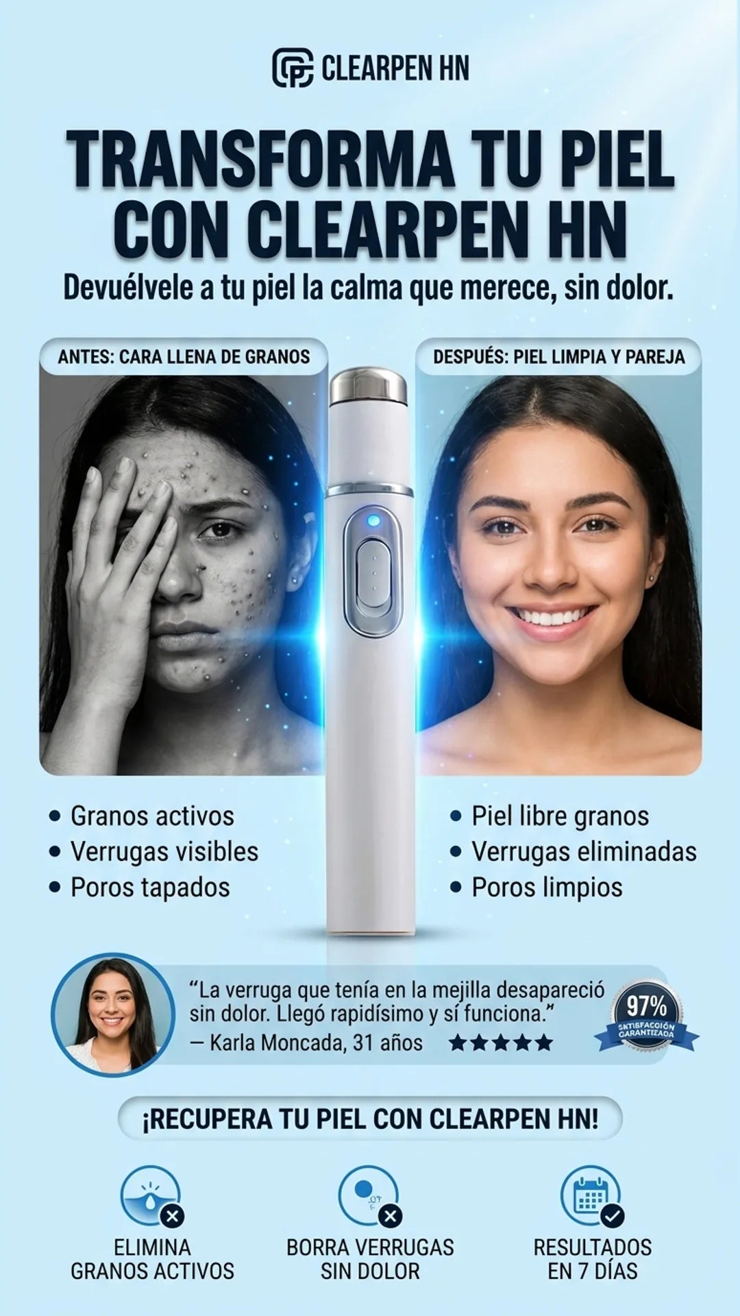 ClearPen HN — antes-despues