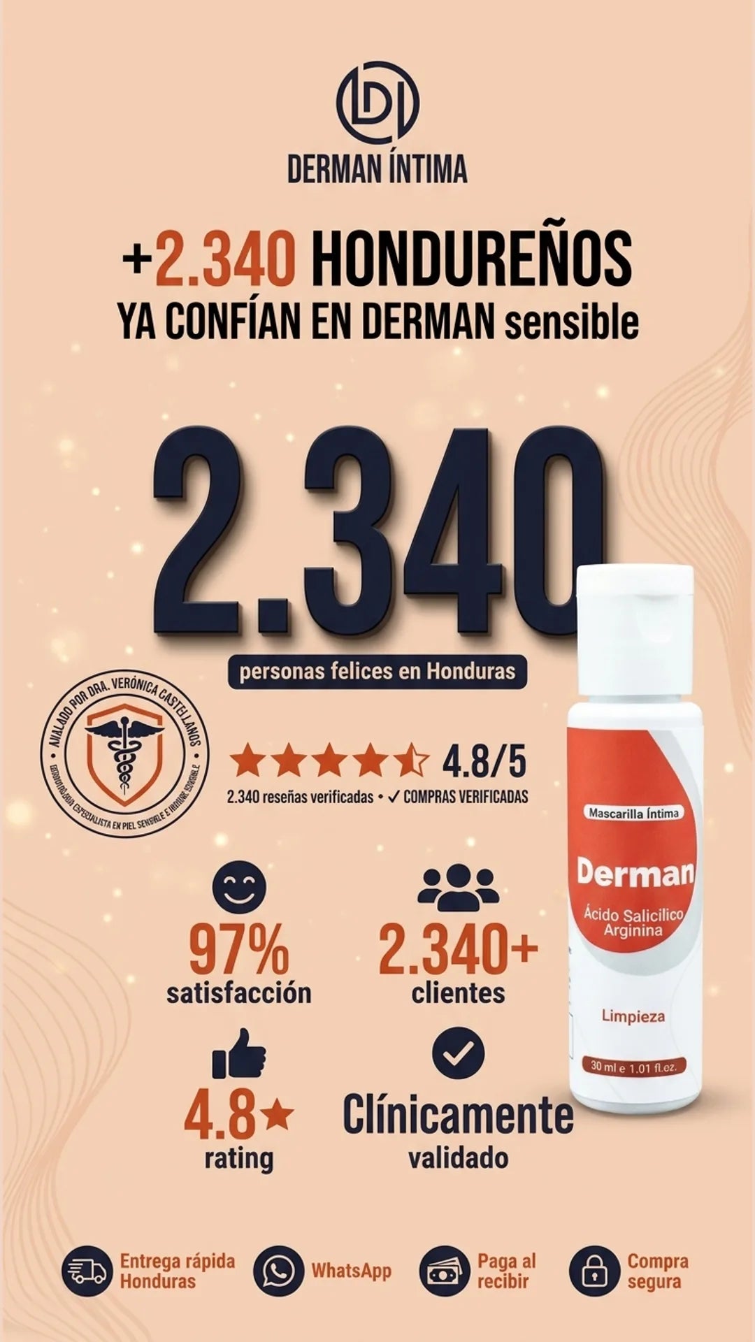 Derman Íntima — prueba-social
