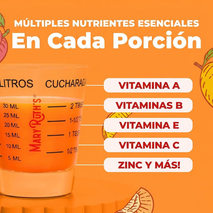 Multivitamínico Líquido Biotina 10,000mcg + Lustriva — Favorece Cabello Más Abundante y Piel Radiante (450ml, 15 Días)