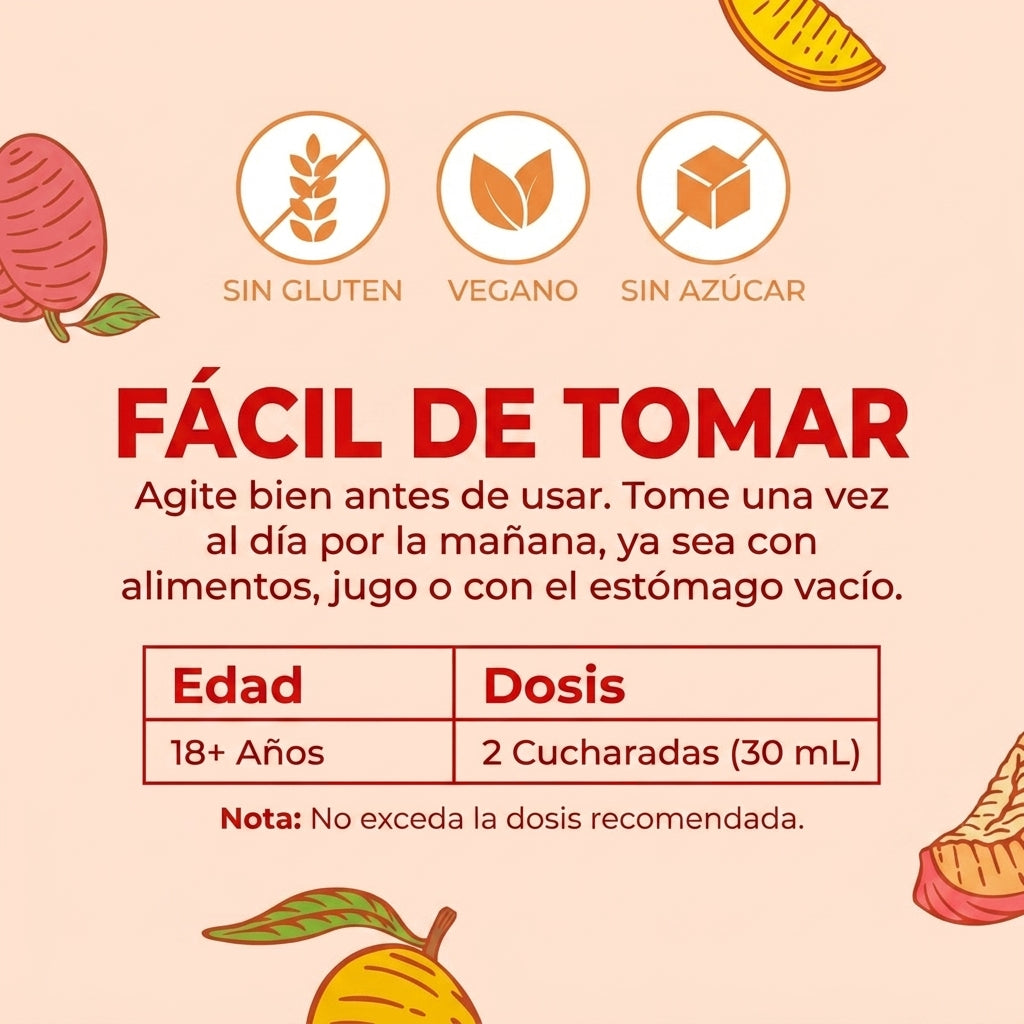 Multivitamínico Líquido Biotina 10,000mcg + Lustriva — Favorece Cabello Más Abundante y Piel Radiante (450ml, 15 Días)