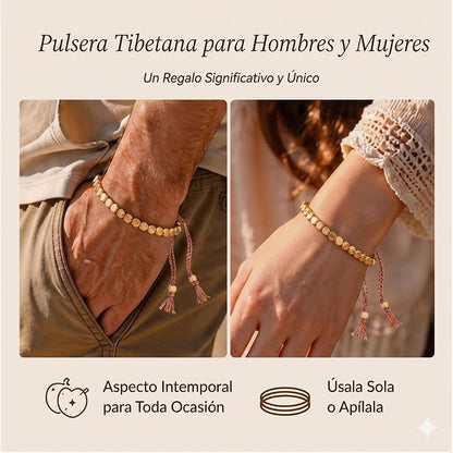 Pulsera Tibetana de Cobre Puro — Protección Energética Ancestral y Buena Fortuna — 1 Unidad