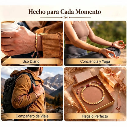 Pulsera Tibetana de Cobre Puro — Protección Energética Ancestral y Buena Fortuna — 1 Unidad
