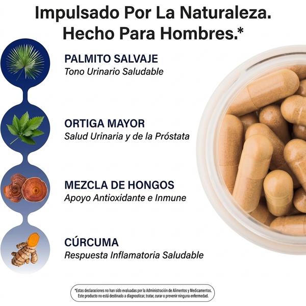 Suplemento Próstata 2000mg — Apoya Bienestar Urinario y Descanso Nocturno (90 Cápsulas)