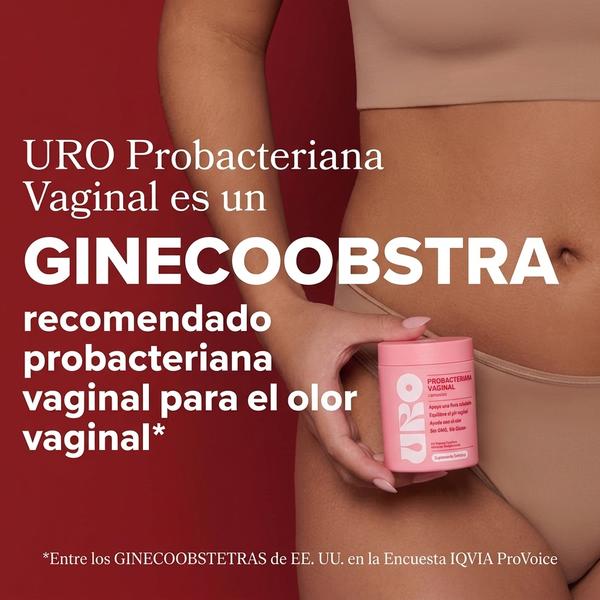 URO Probióticos Vaginales 60 Cápsulas — Apoya Equilibrio pH y Flora Íntima Natural (1 Mes)