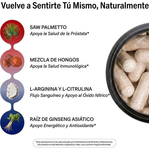 Óxido Nítrico + Próstata — Apoya Circulación, Resistencia y Función Urinaria (60 + 90 Cápsulas)