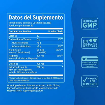 NELLO® SUPERCALM | Fórmula Avanzada para Reducir el Estrés, Relajar la Mente y Favorecer un Sueño Reparador