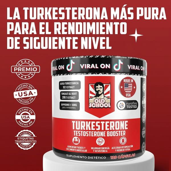 Turquesterona 15000mg — Apoya Fuerza y Rendimiento Muscular (120 Cápsulas)