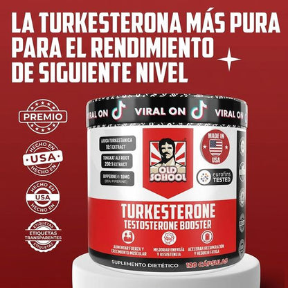 Turquesterona 15000mg — Apoya Fuerza y Rendimiento Muscular (120 Cápsulas)