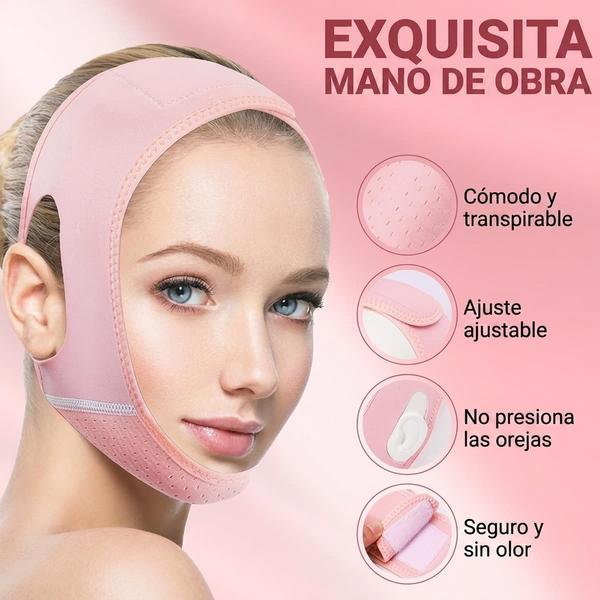 VELORA LIFT™ Banda Reafirmante Facial — Reduce Papada y Moldea Contorno