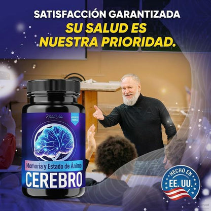 Memory Mood Brain 60 Cápsulas — Apoya Concentración, Claridad y Energía Mental Sostenida