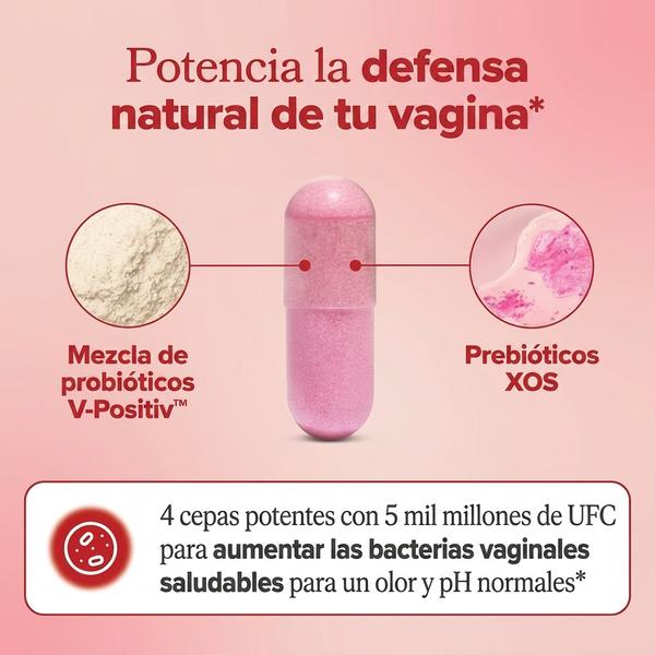 URO Probióticos Vaginales 60 Cápsulas — Apoya Equilibrio pH y Flora Íntima Natural (1 Mes)