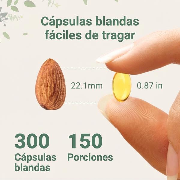 Aceite de Orégano + Semilla Negra 300 Cápsulas — Apoya Defensas Naturales 5 Meses (165mg Carvacrol + Timoquinona)