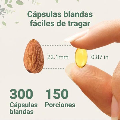 Aceite de Orégano + Semilla Negra 300 Cápsulas — Apoya Defensas Naturales 5 Meses (165mg Carvacrol + Timoquinona)