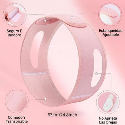 VELORA LIFT™ Banda Reafirmante Facial — Reduce Papada y Moldea Contorno