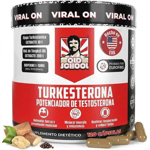 Turquesterona 15000mg — Apoya Fuerza y Rendimiento Muscular (120 Cápsulas)