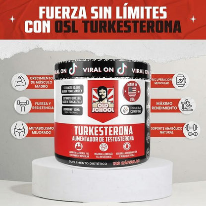 Turquesterona 15000mg — Apoya Fuerza y Rendimiento Muscular (120 Cápsulas)