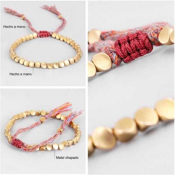 Pulsera Tibetana de Cobre Puro — Protección Energética Ancestral y Buena Fortuna — 1 Unidad
