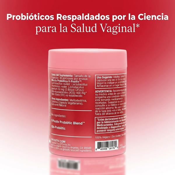 URO Probióticos Vaginales 60 Cápsulas — Apoya Equilibrio pH y Flora Íntima Natural (1 Mes)