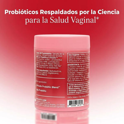 URO Probióticos Vaginales 60 Cápsulas — Apoya Equilibrio pH y Flora Íntima Natural (1 Mes)