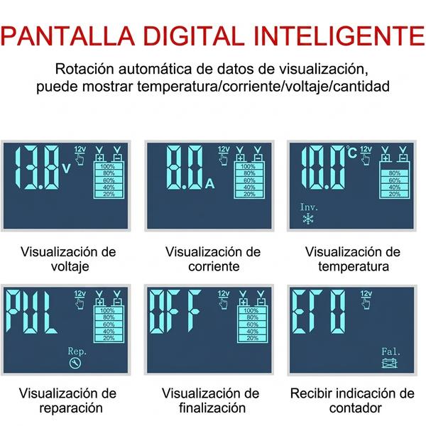 Cargador de Batería Inteligente 12V/24V — Mantiene tu Vehículo Siempre Listo — Portátil + Protección Automática