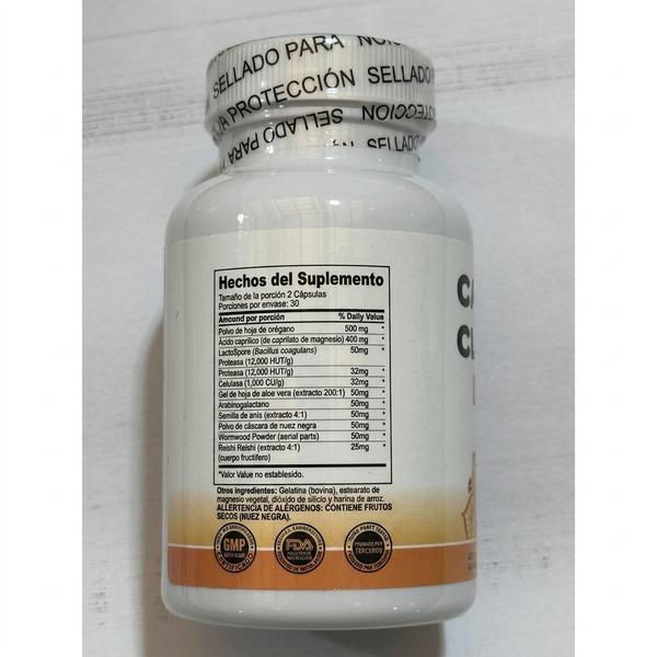Candida Cleanse — Apoya Limpieza Intestinal y Digestión Saludable con Probióticos + Hierbas Naturales (60 Cápsulas)